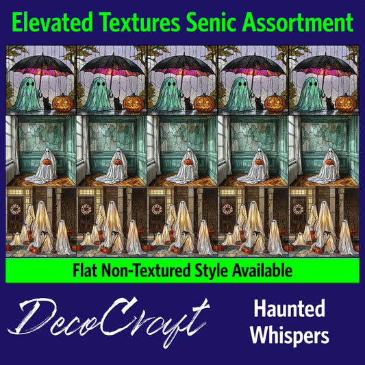 DecoCraft - Scenic Elevated Texture Tiles - Halloween - Haunted Whispers