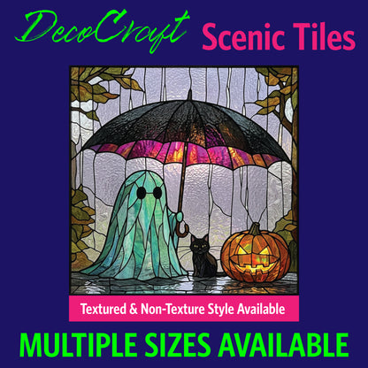 DecoCraft - Scenic Elevated Texture Tiles - Halloween - Ghostly Rain