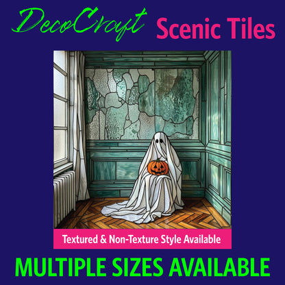 DecoCraft - Scenic Elevated Texture Tiles - Halloween - Ghostly Parlor