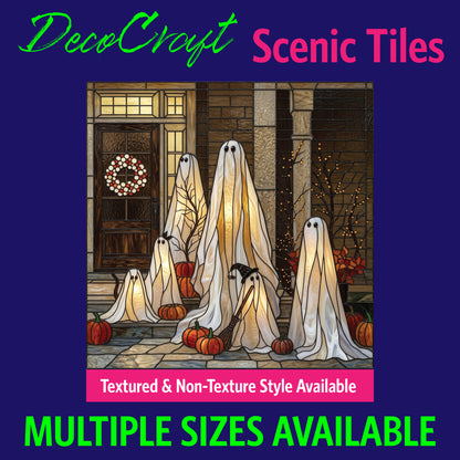 DecoCraft - Scenic Elevated Texture Tiles - Halloween - Ghostly Gathering