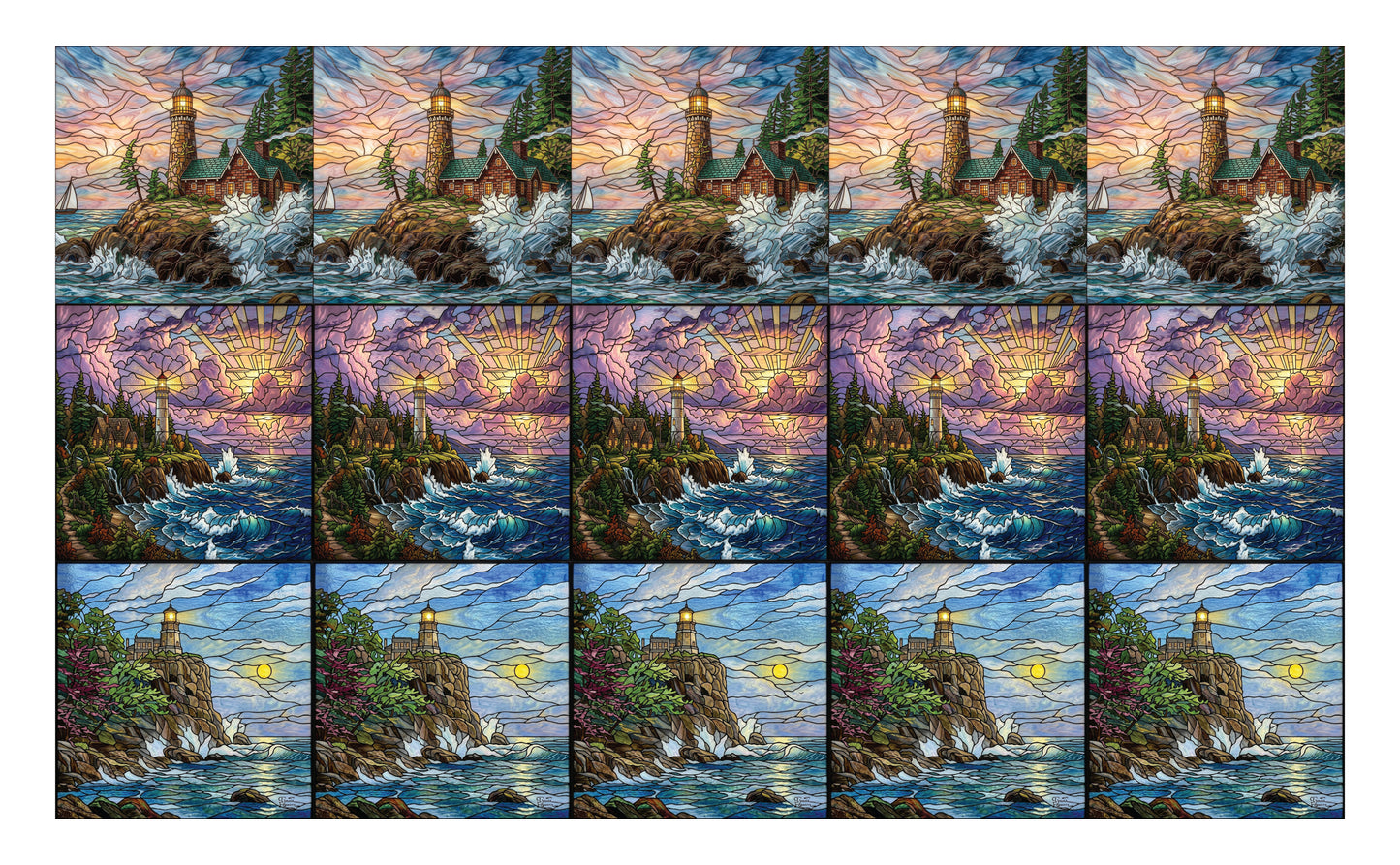 DecoCraft - Scenic Elevated Texture Tiles - Lighthouses - Coastal Beacons