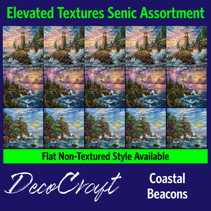 DecoCraft - Scenic Elevated Texture Tiles - Lighthouses - Coastal Beacons