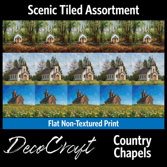 DecoCraft - Scenic Tiles Series - Churches - Countryside Worship