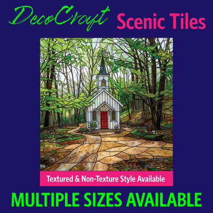 DecoCraft - Scenic Elevated Texture Tiles - Churches - Forest Sanctuary