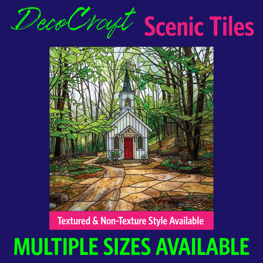 DecoCraft - Scenic Elevated Texture Tiles - Churches - Forest Sanctuary