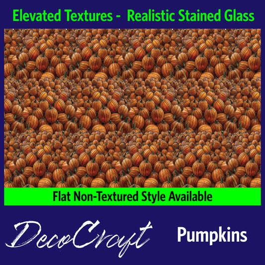 DecoCraft - Stained Glass - Elevated Textures - Pumpkins