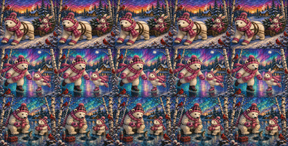 DecoCraft - Studio 1375 - Scenic Elevated Texture Tiles - Polar Bear Pals II Assortment