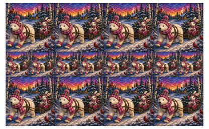 DecoCraft - Studio 1375 - Scenic Tiles Series - Polar Bears - Bringing Christmas Home