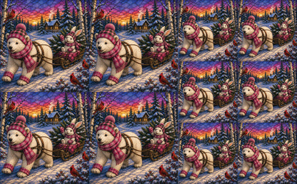 DecoCraft - Studio 1375 - Scenic Tiles Series - Polar Bears - Bringing Christmas Home