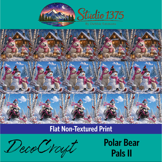 DecoCraft - Studio 1375 - Scenic Tiles Series - Polar Bear Pals II