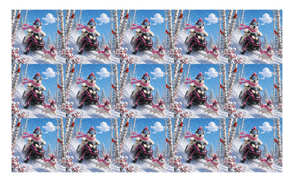 DecoCraft - Studio 1375 - Scenic Tiles Series - Polar Bears - Snowmobile Adventure