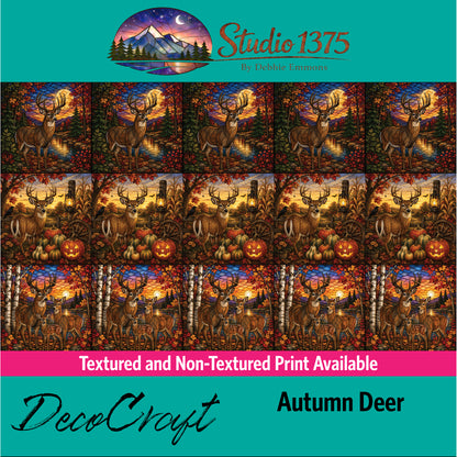 DecoCraft - Studio 1375 - Scenic Elevated Texture Tiles - Autumn Deer Assortment
