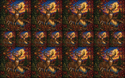 DecoCraft - Studio 1375 - Scenic Elevated Texture Tiles - Deer - Autumn Majesty