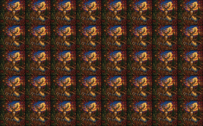 DecoCraft - Studio 1375 - Scenic Elevated Texture Tiles - Deer - Autumn Majesty