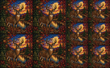 DecoCraft - Studio 1375 - Scenic Elevated Texture Tiles - Deer - Autumn Majesty