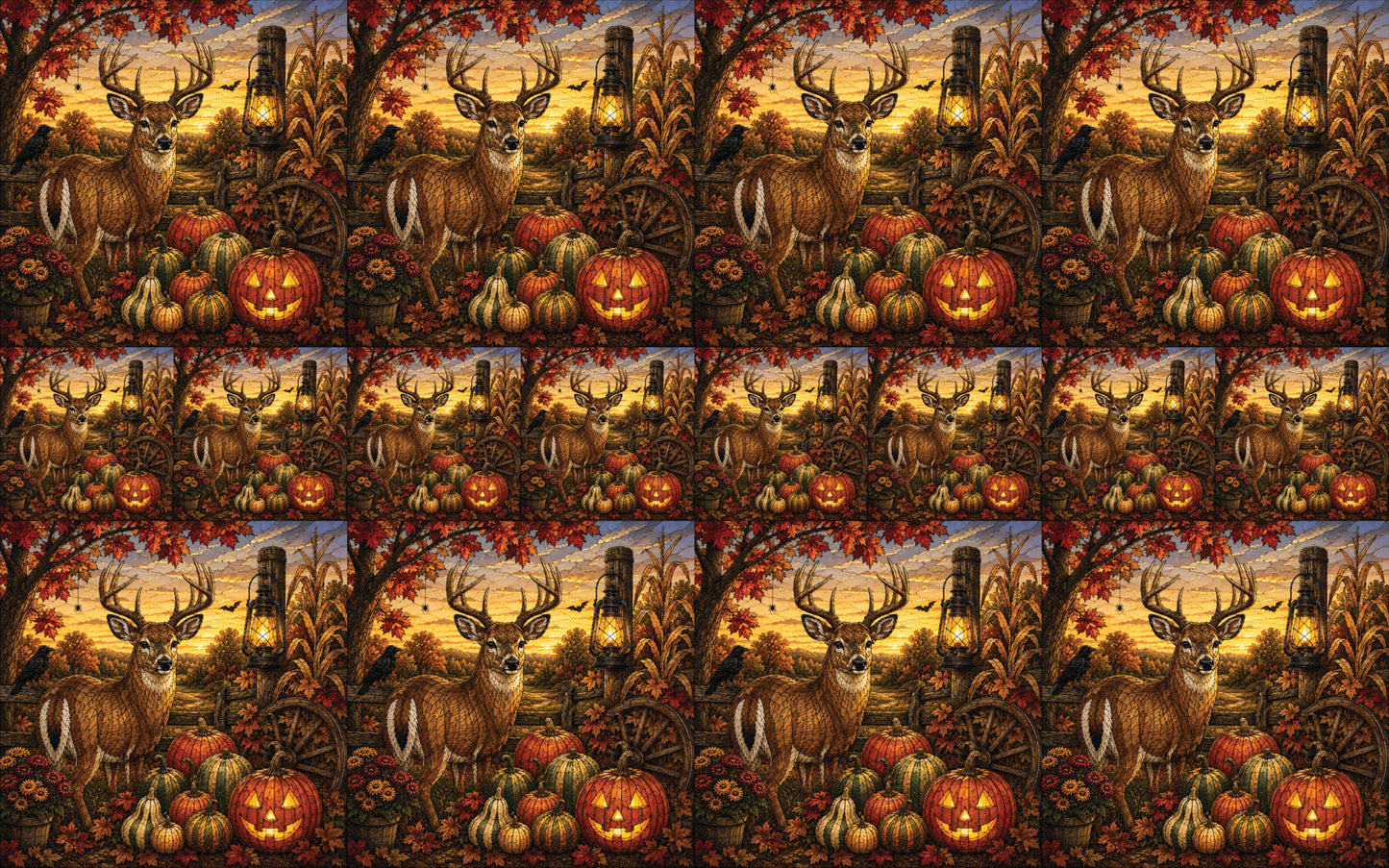 DecoCraft - Studio 1375 - Scenic Elevated Texture Tiles - Deer - Harvest Guardian