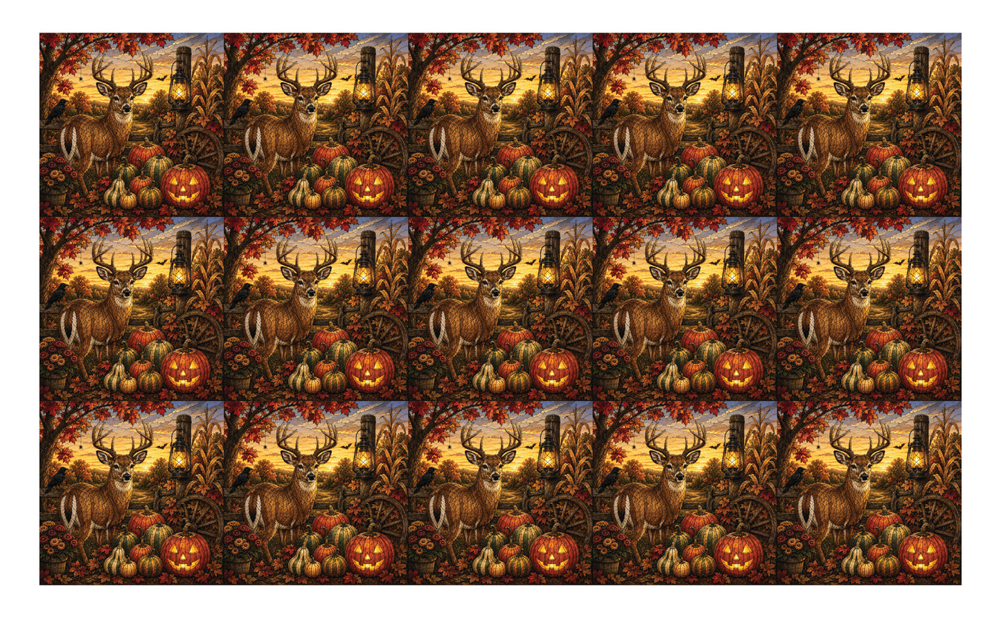 DecoCraft - Studio 1375 - Scenic Elevated Texture Tiles - Deer - Harvest Guardian