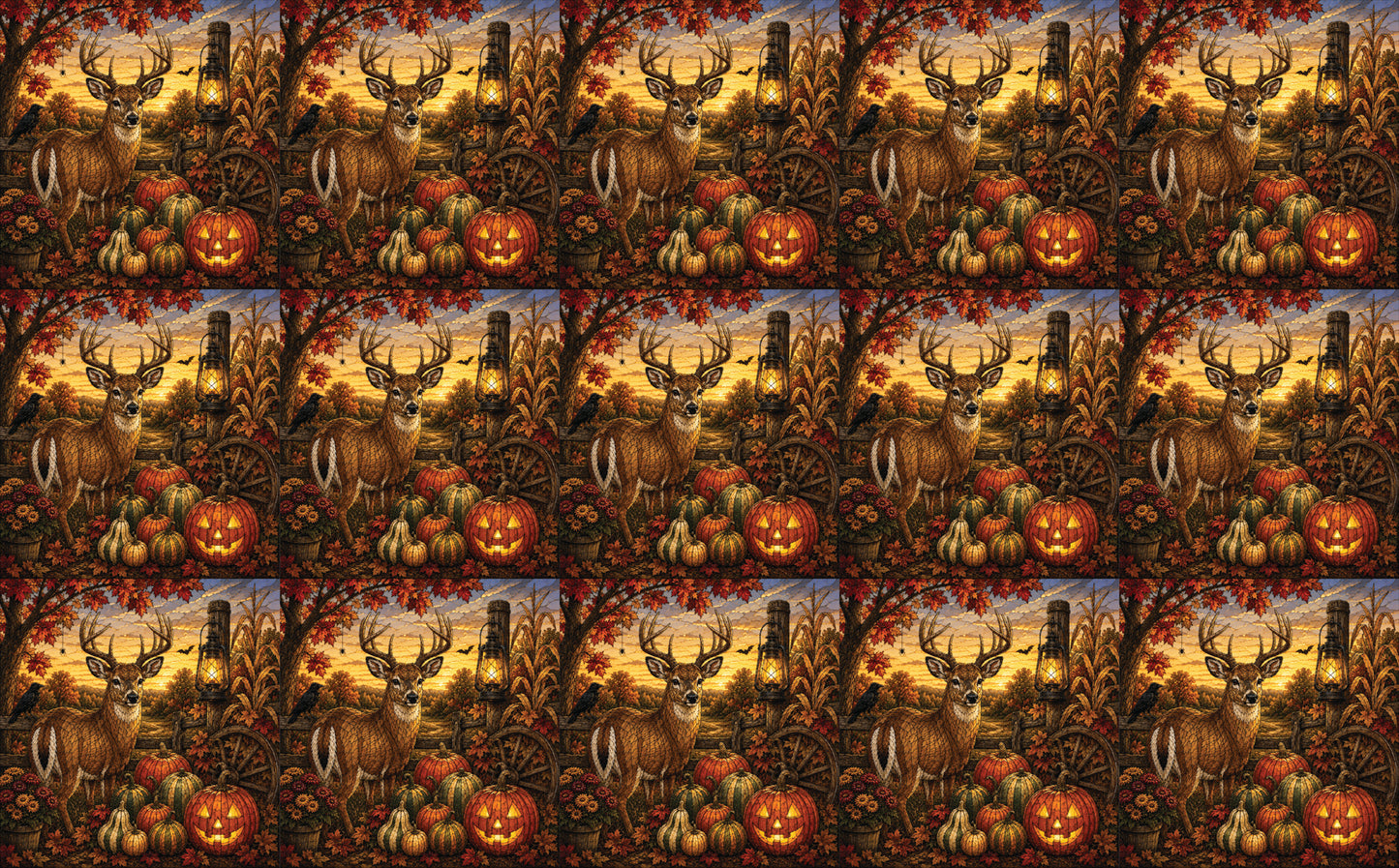 DecoCraft - Studio 1375 - Scenic Elevated Texture Tiles - Deer - Harvest Guardian