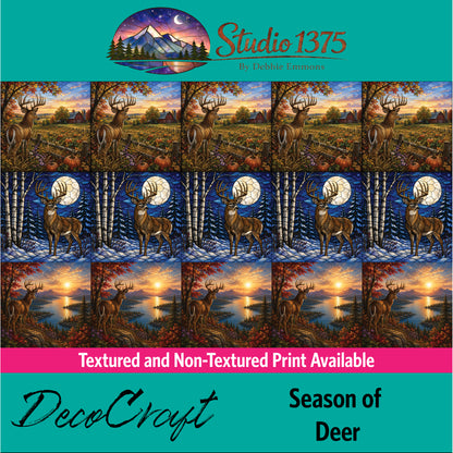 DecoCraft - Studio 1375 - Scenic Elevated Texture Tiles - Season of Deer Assortment