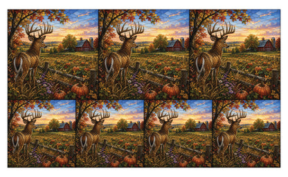 DecoCraft - Studio 1375 - Scenic Elevated Texture Tiles - Deer - Autumn Sentinel