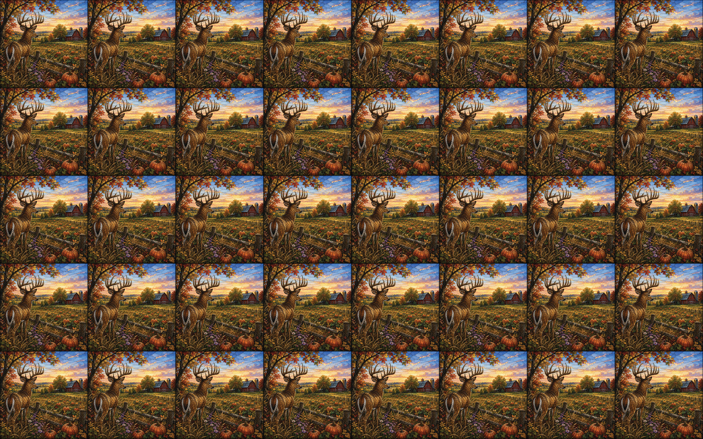 DecoCraft - Studio 1375 - Scenic Elevated Texture Tiles - Deer - Autumn Sentinel