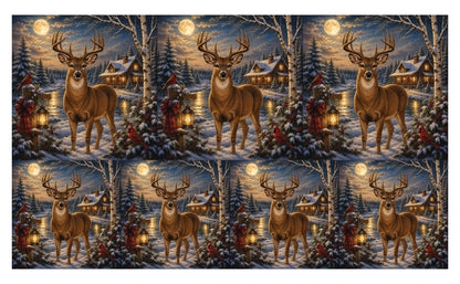 DecoCraft - Studio 1375 - Scenic Tiles Series - Deer - Moonlit Watch