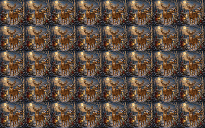 DecoCraft - Studio 1375 - Scenic Tiles Series - Deer - Moonlit Watch