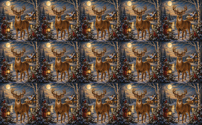 DecoCraft - Studio 1375 - Scenic Tiles Series - Deer - Moonlit Watch