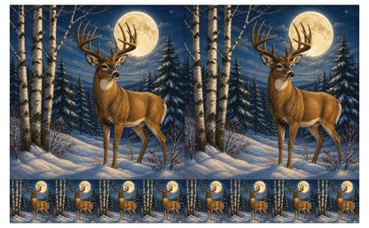 DecoCraft - Studio 1375 - Scenic Tiles Series - Deer - Night Guardian