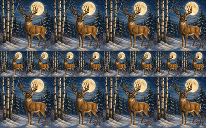 DecoCraft - Studio 1375 - Scenic Tiles Series - Deer - Night Guardian