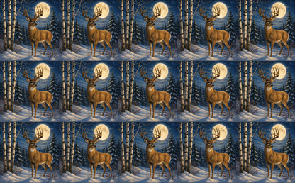 DecoCraft - Studio 1375 - Scenic Tiles Series - Deer - Night Guardian