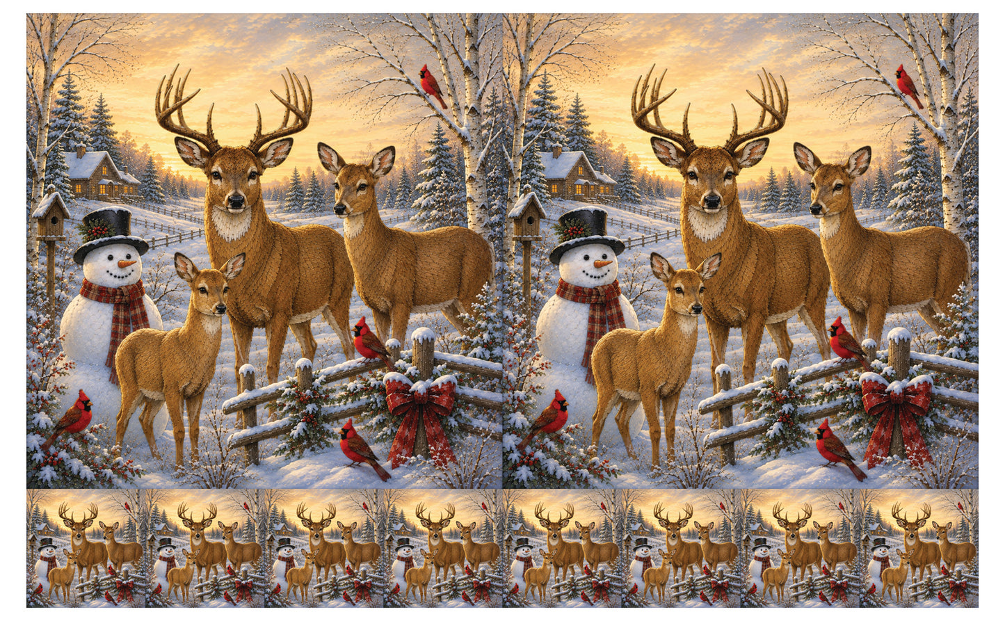 DecoCraft - Studio 1375 - Scenic Tiles Series - Deer - Warm Welcome