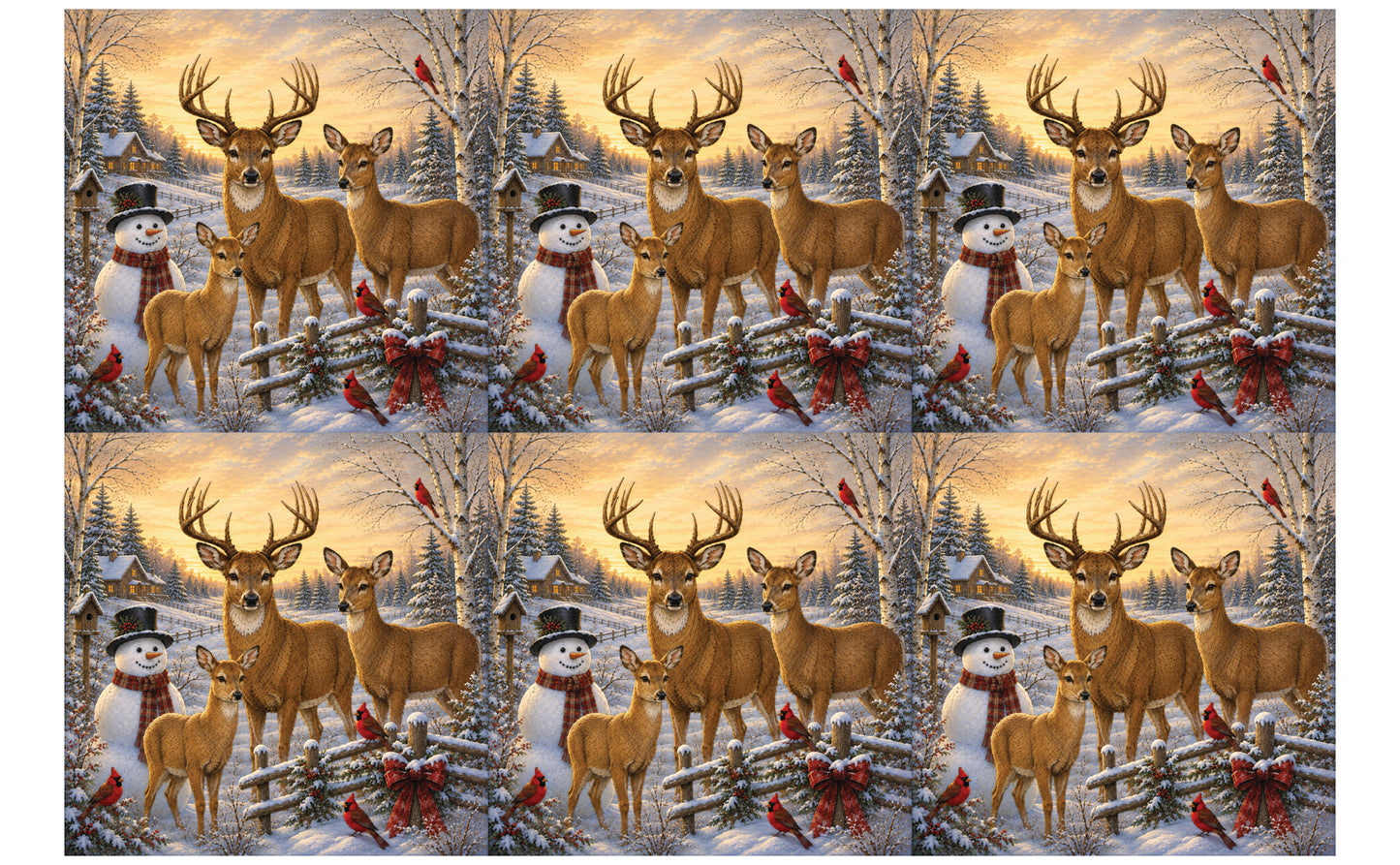 DecoCraft - Studio 1375 - Scenic Tiles Series - Deer - Warm Welcome