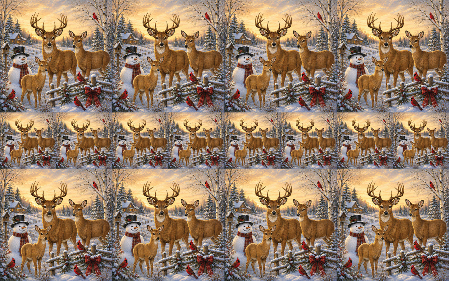 DecoCraft - Studio 1375 - Scenic Tiles Series - Deer - Warm Welcome