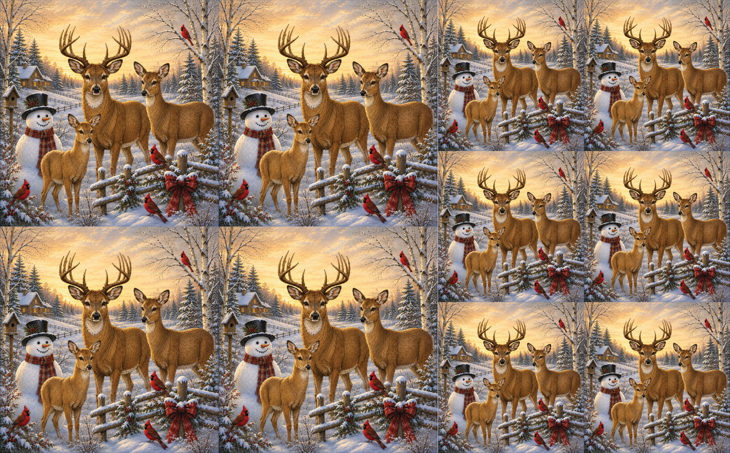 DecoCraft - Studio 1375 - Scenic Tiles Series - Deer - Warm Welcome