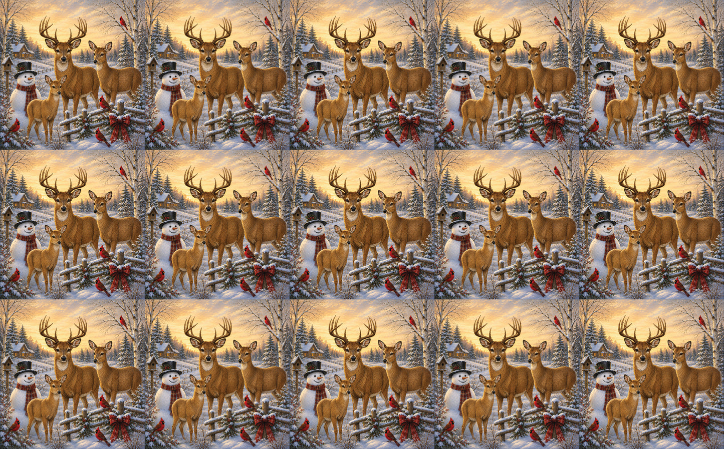 DecoCraft - Studio 1375 - Scenic Tiles Series - Deer - Warm Welcome