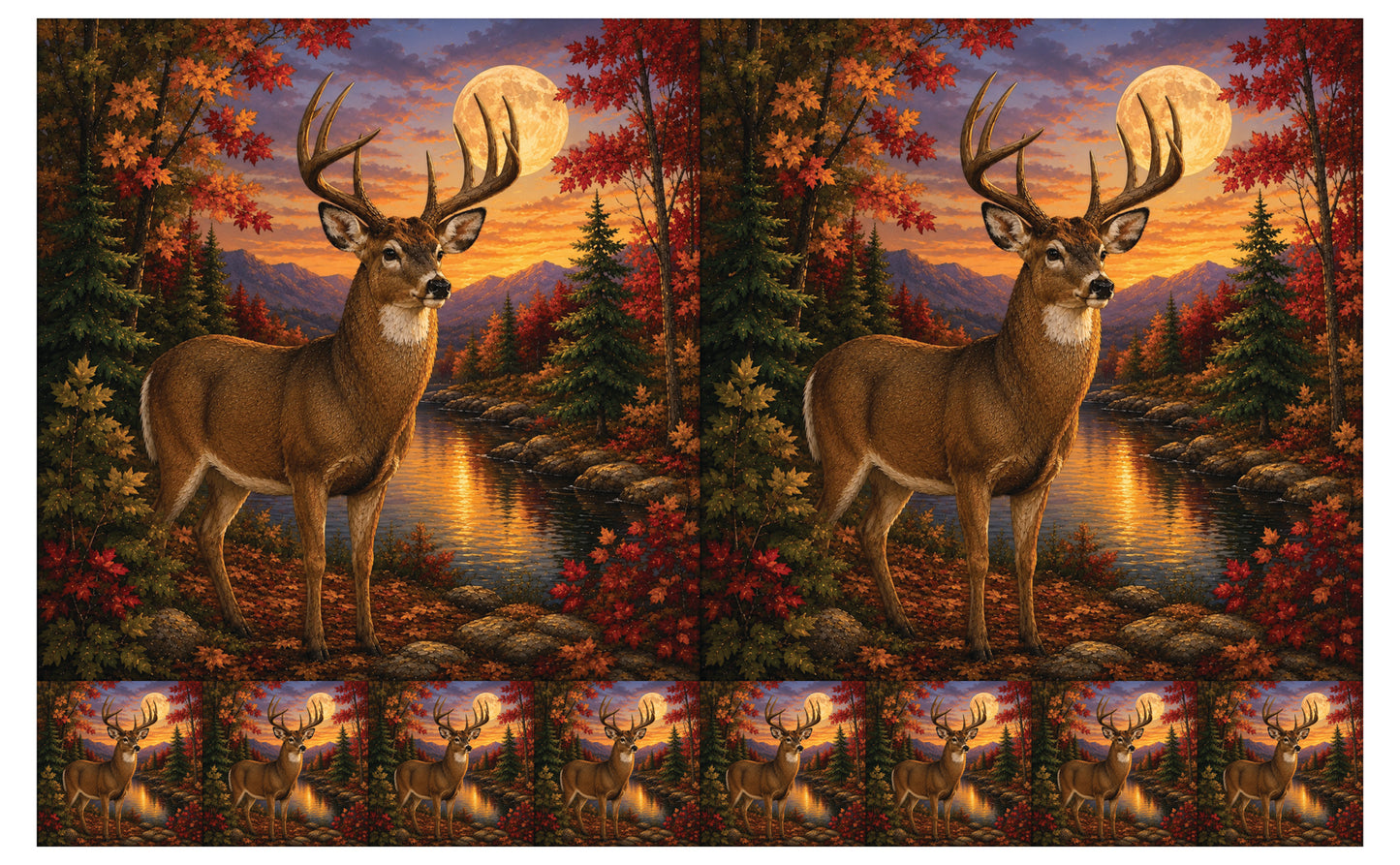 DecoCraft - Studio 1375 - Scenic Tiles Series - Deer - Autumn Buck