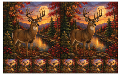 DecoCraft - Studio 1375 - Scenic Tiles Series - Deer - Autumn Buck