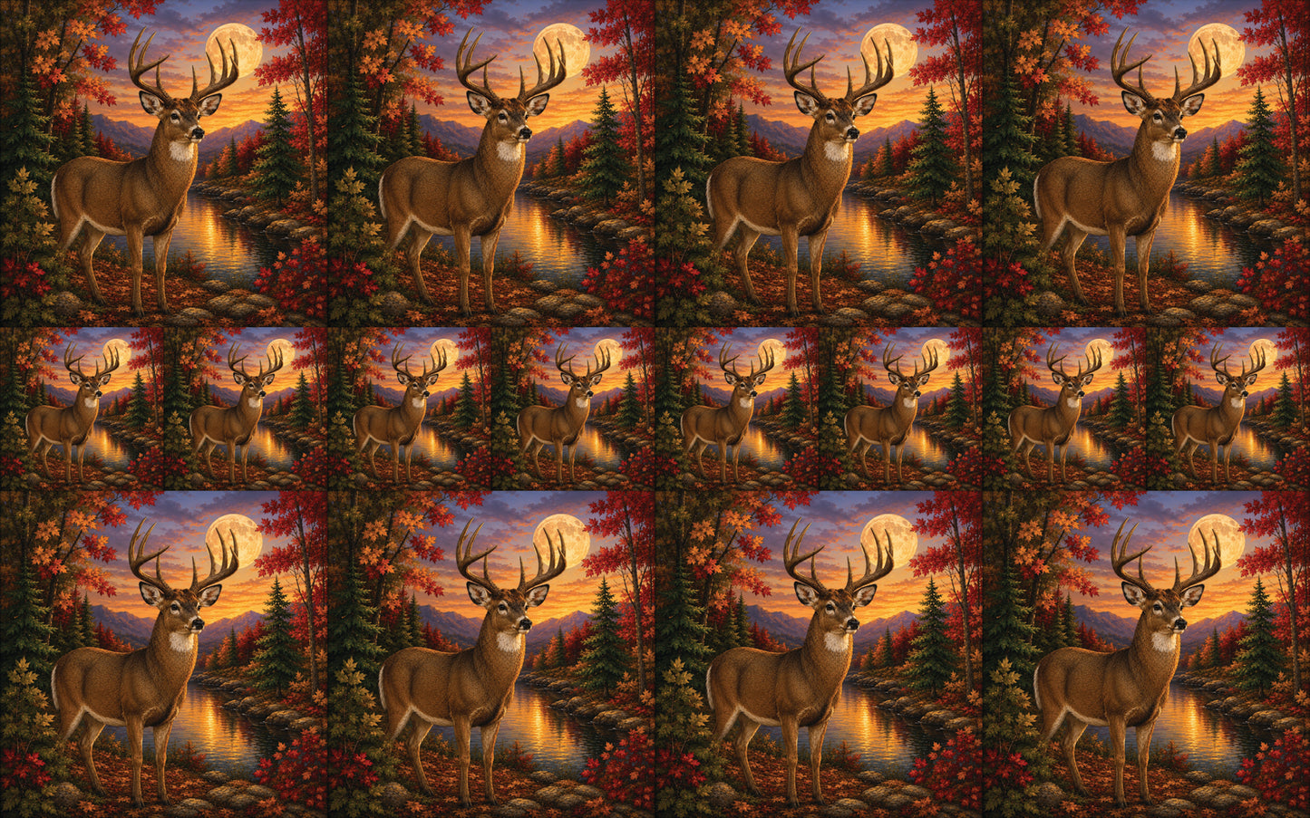 DecoCraft - Studio 1375 - Scenic Tiles Series - Deer - Autumn Buck
