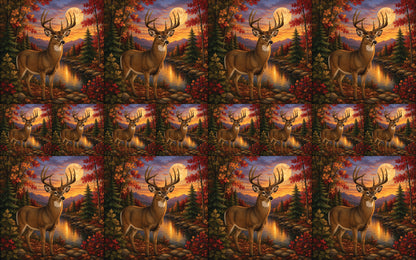 DecoCraft - Studio 1375 - Scenic Tiles Series - Deer - Autumn Buck