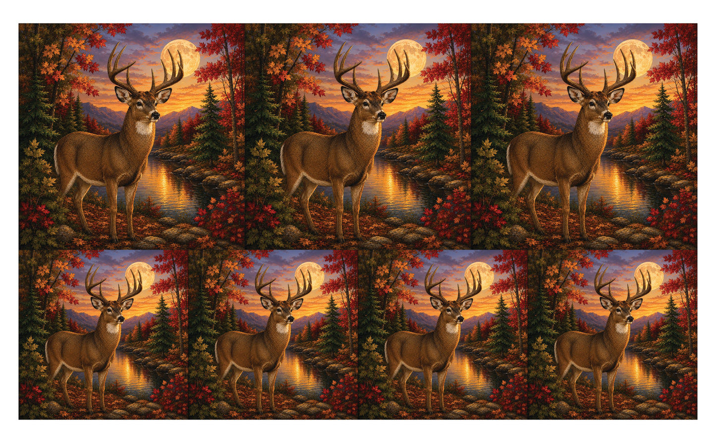 DecoCraft - Studio 1375 - Scenic Tiles Series - Deer - Autumn Buck