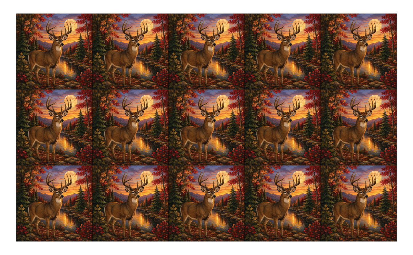 DecoCraft - Studio 1375 - Scenic Tiles Series - Deer - Autumn Buck