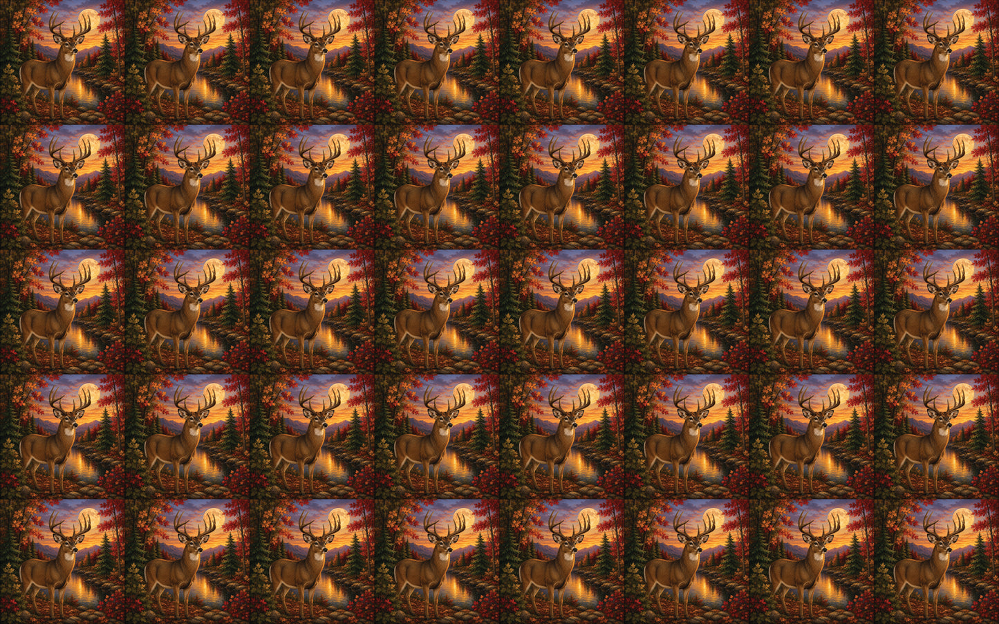 DecoCraft - Studio 1375 - Scenic Tiles Series - Deer - Autumn Buck