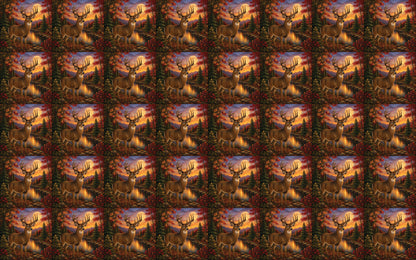 DecoCraft - Studio 1375 - Scenic Tiles Series - Deer - Autumn Buck