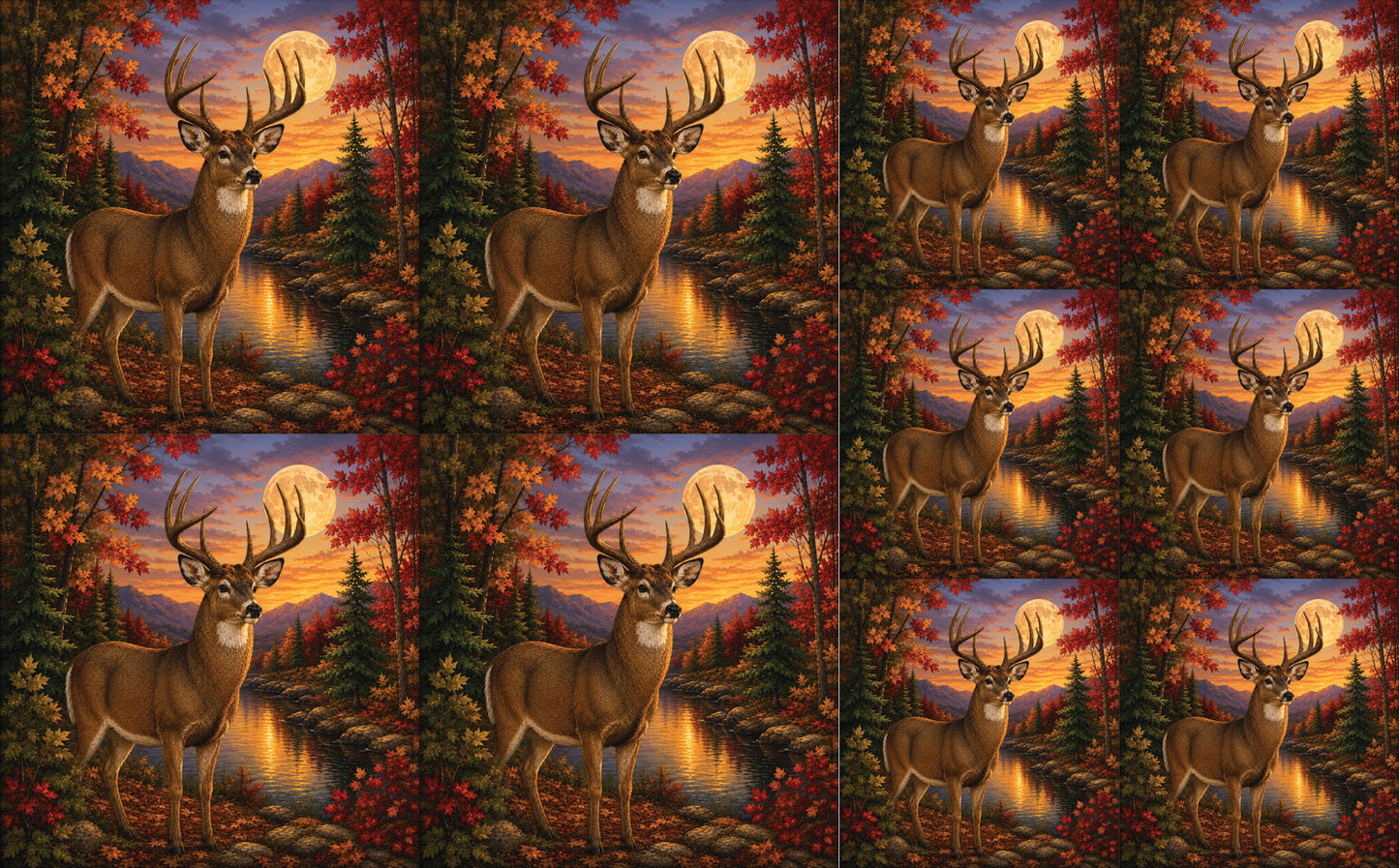 DecoCraft - Studio 1375 - Scenic Tiles Series - Deer - Autumn Buck