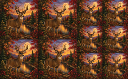 DecoCraft - Studio 1375 - Scenic Tiles Series - Deer - Autumn Buck