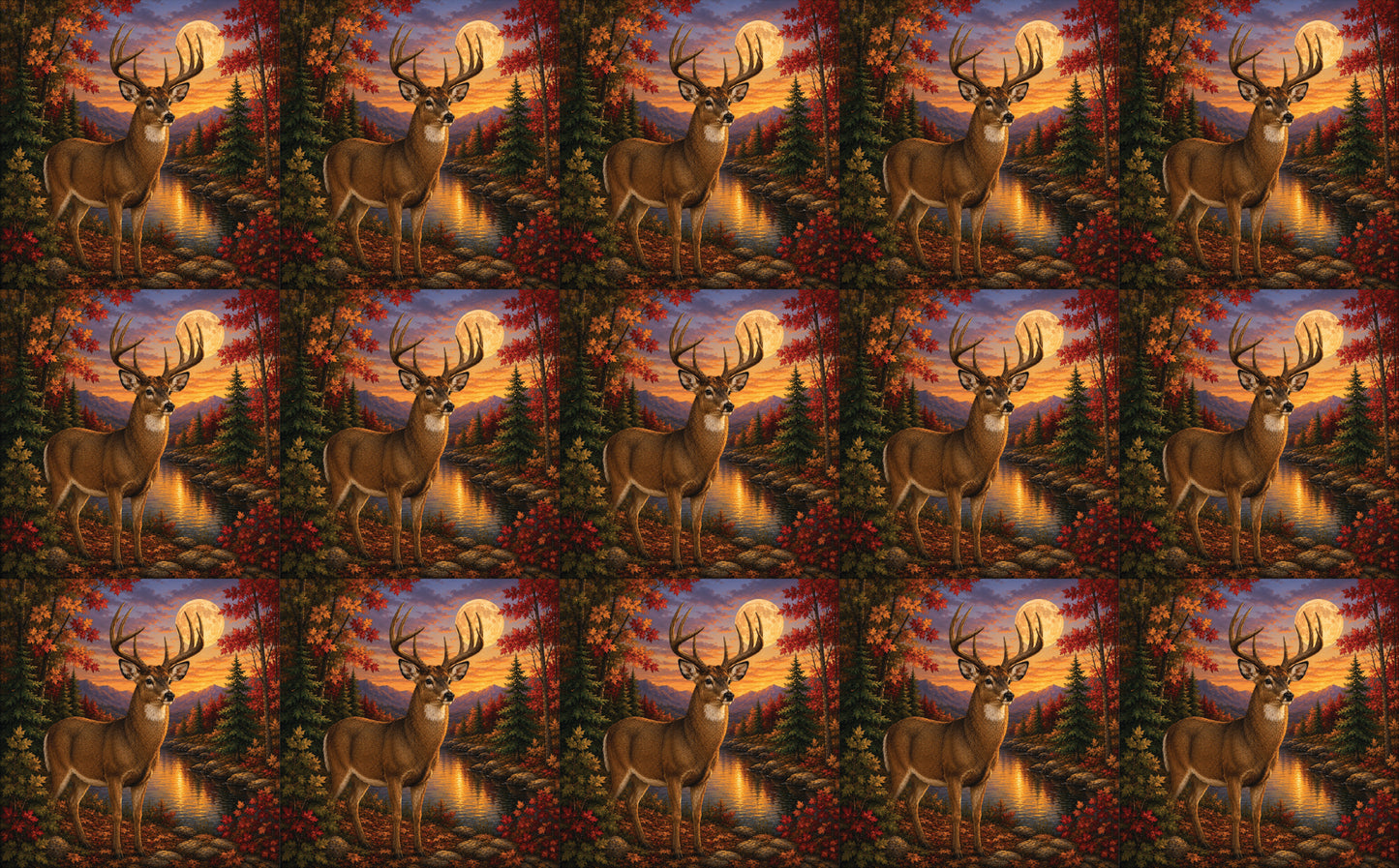 DecoCraft - Studio 1375 - Scenic Tiles Series - Deer - Autumn Buck