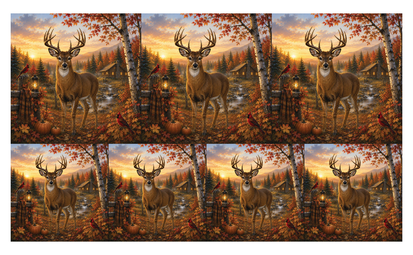 DecoCraft - Studio 1375 - Scenic Tiles Series - Deer - Buck Creek