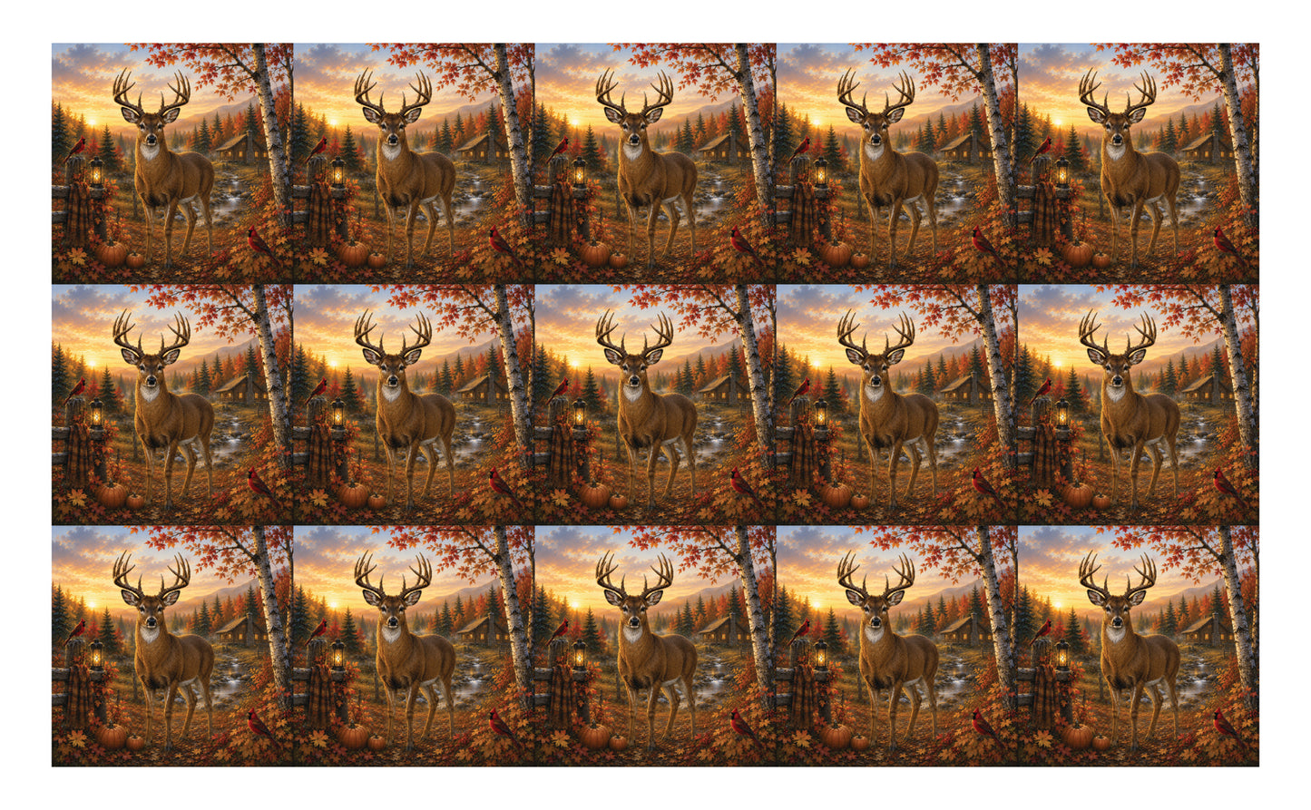 DecoCraft - Studio 1375 - Scenic Tiles Series - Deer - Buck Creek