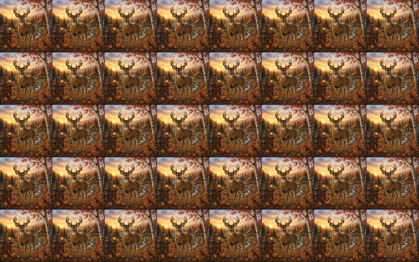 DecoCraft - Studio 1375 - Scenic Tiles Series - Deer - Buck Creek